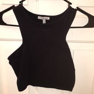 BLACK CROP TOP